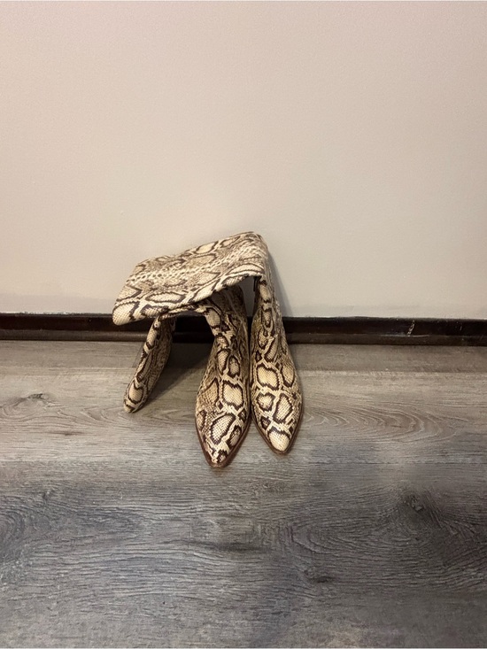 Shoes - Vince Camuto snake print boots